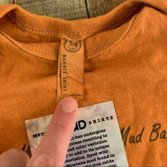 Montana mud shirts mud baby baby gender neutral orange mud pie bodysuit -6M - Picture 7 of 10